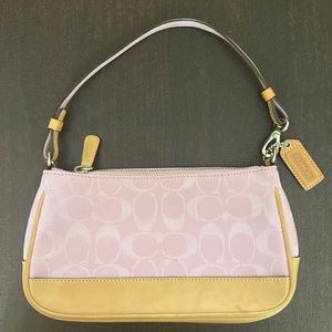 Vintage Y2k Pink Coach Demi Baguette